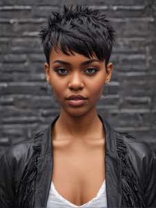 32 Short Hair Pixie Cuts Black Women For 2024 – Scan to Talk