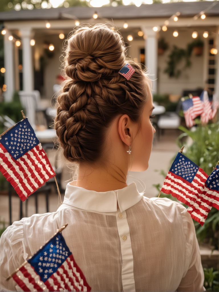 Red White and Blue 22 Stunning 4th of July Hairstyles You Can’t Miss ...