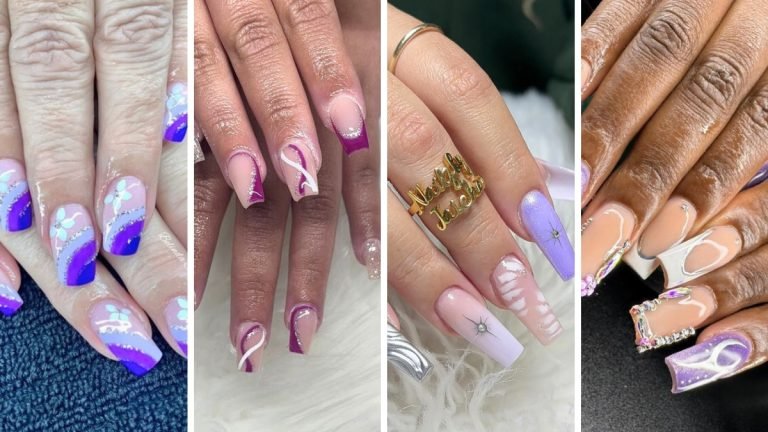 40 Mesmerizing Purple and Silver Nails You Have to Try