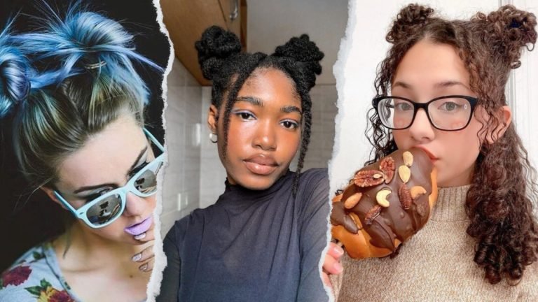 18 Space Buns Short Hair
