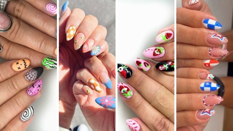 32 Cute Funky Nails