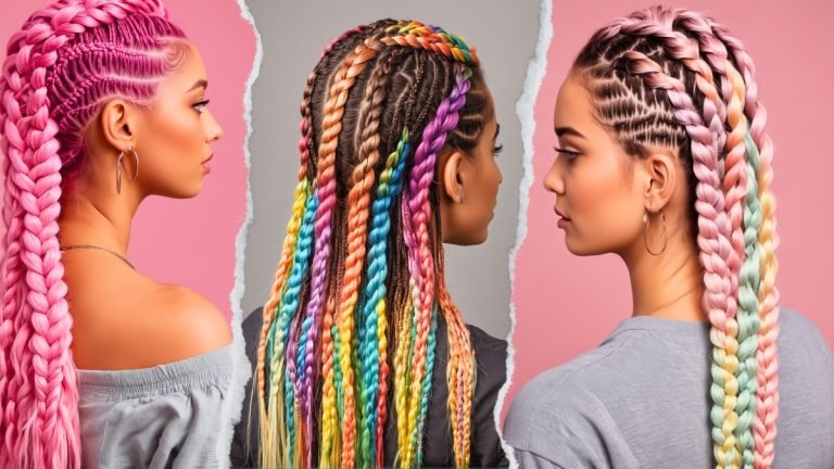 25 Half Lemonade Braids Half Box Braids [Upgraded for 2025]