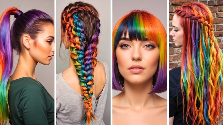28 Mind-Blowing Rainbow Hair Ideas That Will Make You Stand Out
