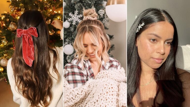 22 Festive Christmas Hairstyles to Sparkle This Holiday Season