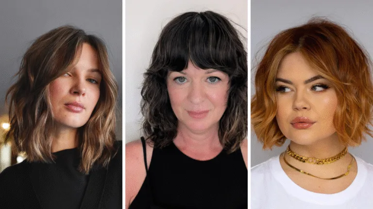 shaggy bob for fine hair over 50