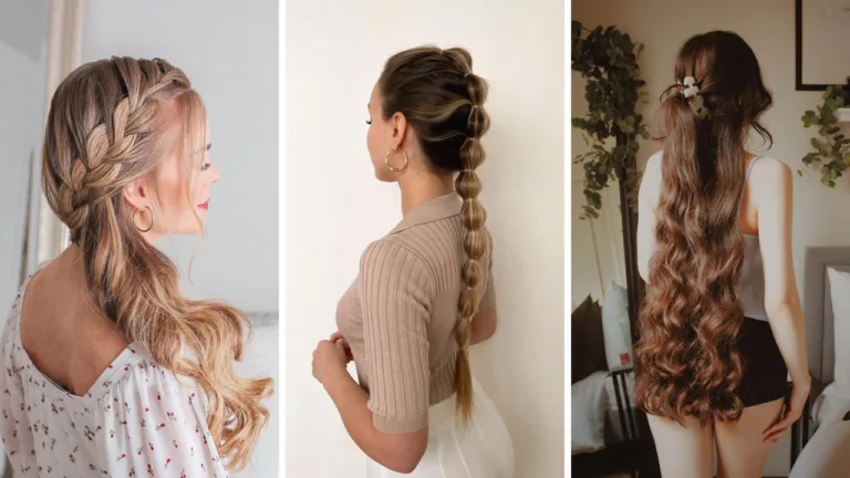 casual updos for long hair