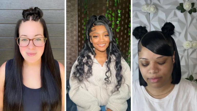 cute half up half down hairstyles