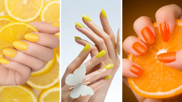 lemon nails designs